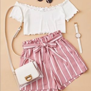 Crop top and shorts set